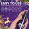 Body Glitter Spray,Glitter Hairspray,Purple Body Glitter Spray,Quick-Drying and Waterproof Glitter Hairspray,Nozzles are not Easily clogged,Long-Lasting Body Shiny Spray for Stage Makeup, 3.38Oz